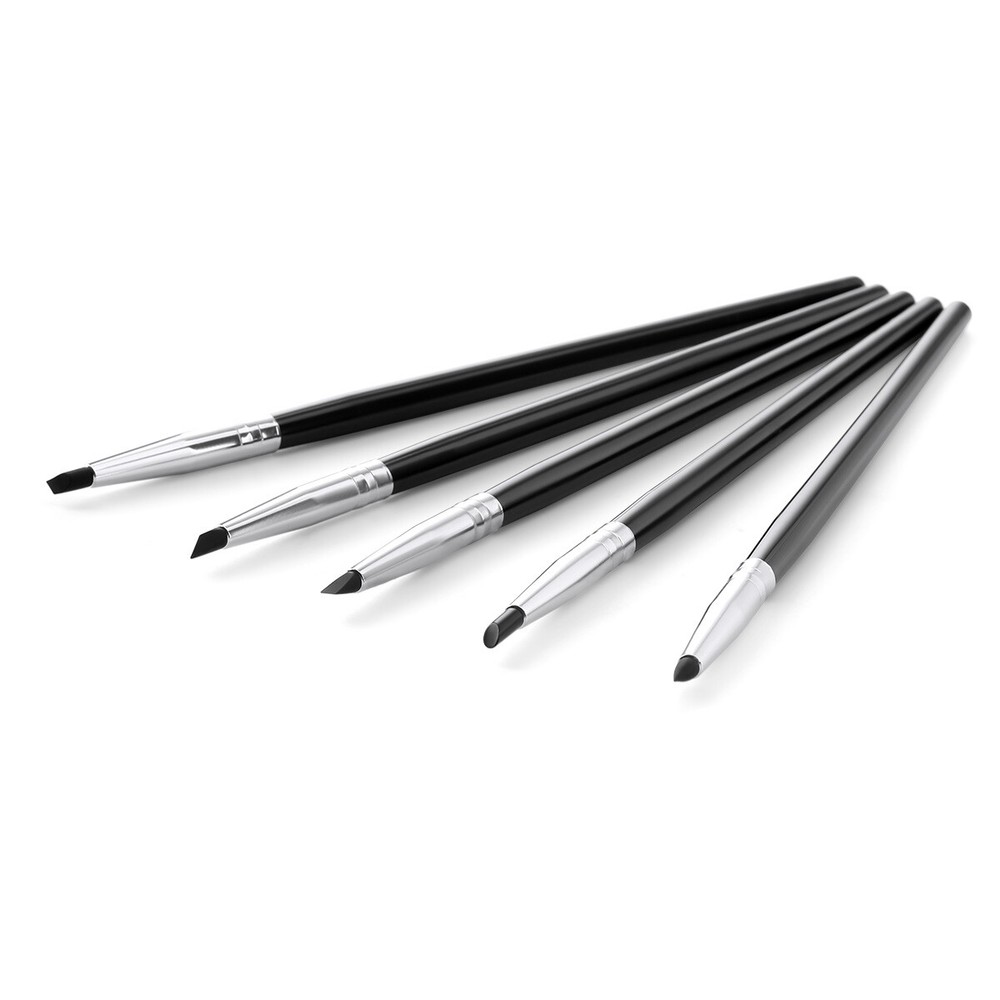 5pcs Dental Composite Resin Porcelain Brush Pens Shaping Silicone Teeth Tool