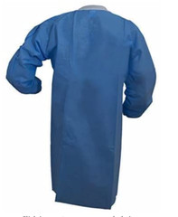 SMS 45 GSM 2 Pockets Lab Coat Disposable Unisex Adult M/L High Quality 10 Pcs