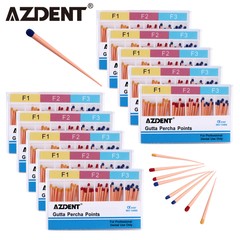 AZDENT Dental Universal Endodontic Obturation Gutta Percha Points F1 F2 F3