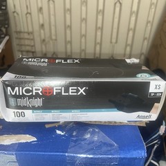 Lot of 6 Ansell Microflex MidKnight Nitrile Gloves XS 100ct – Damaged Boxes