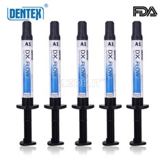 DENTEX Flowable Light Cure Hybrid Composite Dental Resin Medium Flow 3g/Kit