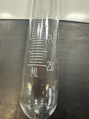 Graduated Glass Tube 250 ML Lab Measuring Cylinder Healthcare Industrial