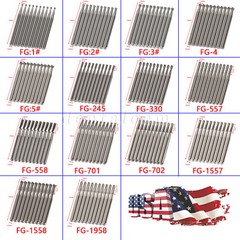 10-100pc Dental Round Carbide Tungsten FG Burs For Surgical High Speed Handpiece
