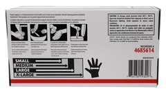 Sysco High Performance Black Nitrile Gloves Large 100 Count Non Sterile