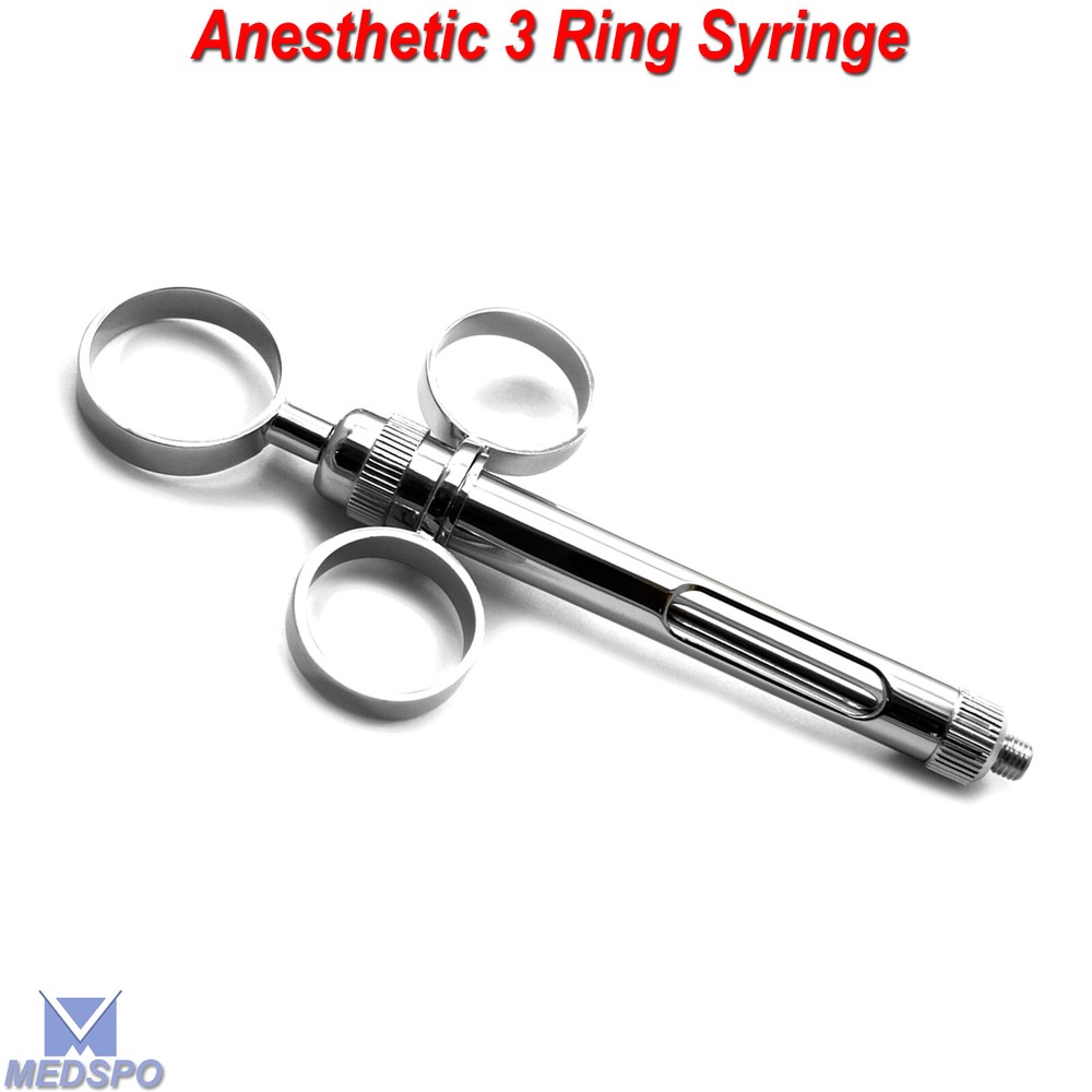Dental Three Ring Anesthetic Injection Anesthesia Syringe Dentist Instruments