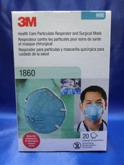 3M™ 1860 N95 Adult Face Mask Particulate Respirator – QTY 120