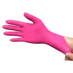 Fuchsia Nitrile Disposable Gloves 20/50/100PCS Pink Latex Free Cleaning