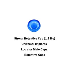 4pcs/set Overdenture Abutment Removable Male Caps Inserts 1.2 lbs Blue Retentive