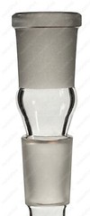 18mm MALE to 18mm FEMALE (19mm to 19mm) Swiss Fission Holey Glass Downstem 2-7.5
