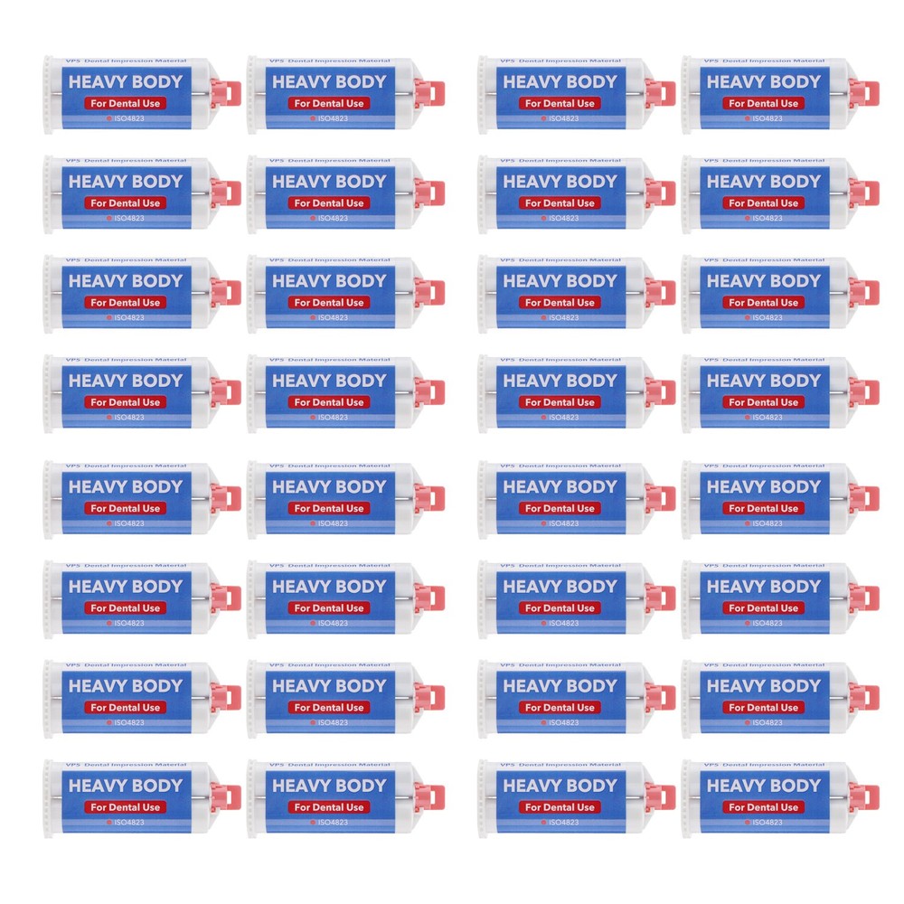 80Pcs Heavy Body Fast Rapid Set Impression Material 50mL Cartridges VPS PVS New