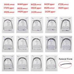Dental Orthodontic Arch Wire NiTi Rectangular Super Elastic Natural 10pc/pack ns