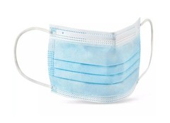 50/100 Pcs Blue Disposable Face Cover 3-Ply Filter Breathable Earloop Masks