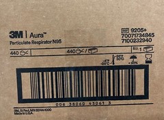 3M Aura 9205+ N95 NIOSH Approved Particulate Respirator Face Mask | USA Made |