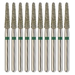 Dental Burs Diamond FG 856/018C Round End Taper Coarse Grit Green Friction Grip