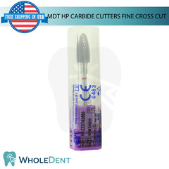 Dental MDT HP Carbide Cutters Fine Cross Cut Bur Smooth Finishing Shaping Tool