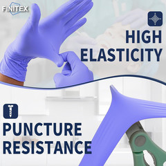 Ice Blue Nitrile Exam Gloves – Powder-Free, 1000 PCS Medical & Home Cleaning Glo