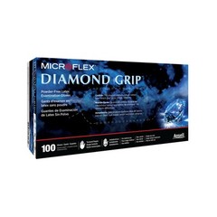Microflex MF-300L Diamond Grip Powder Free Latex Gloves – Large