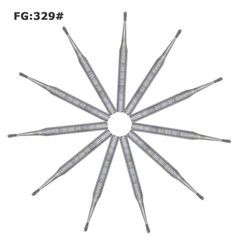 Dental Carbide Burs FG 329 Pear for High Speed Handpiece Friction Grip