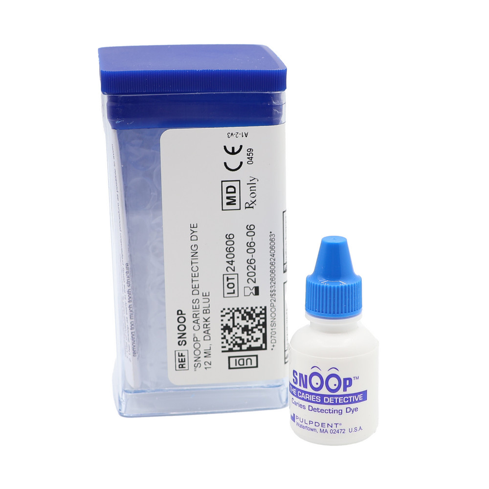 Pulpdent Snoop Propylene Glycol Caries Detection Dye, Dark Blue, 12 mL Bottle