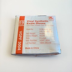 Clear Medical Vinyl Exam Gloves Latex-Free & Powder-Free 1000 Gloves Sz XL