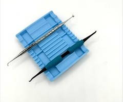 Dental Small Silicone Instrument Mat Reversible 8 or 12 Holder for Instruments