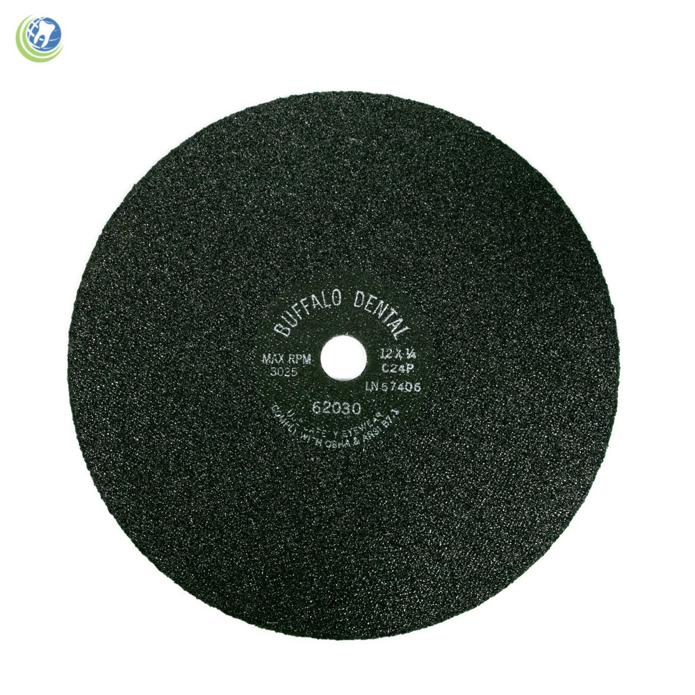 BUFFALO DENTAL LAB MODEL WET TRIMMER ABRASIVE REVERSIBLE DISC WHEEL 12″ COARSE