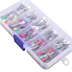 200pcs Dental Prophy Teeth Polishing Brushes Rubber Flat Latch Type Mixed DL