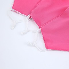 5 FUCHSIA 2-Layer Cotton Face Masks Washable Protective Covers Protection Gear