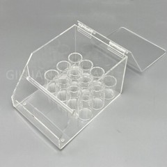 1 Box Dental Orthodontic Elastics Power Chains Ligature Ties Holder Acrylic Case