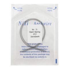 Dental Orthodontic Niti Open Closed Coil Spring Arch Wire 010 012 6/9/12mm 180mm
