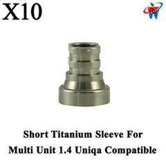 10x Short Titanium Sleeve For Multi Unit 1.4 System Compatible 7mm Length Ø3.78