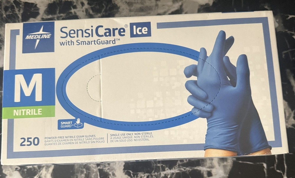 Blue Disposable Nitrile Gloves 250 Pack Medical Grade Multi Purpose Protection
