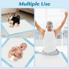 Wowflash 100 Count 22 X 22 Super Absorbency Disposable Underpads Leakproof