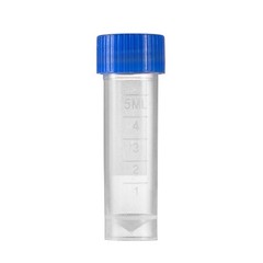 50 Pieces 5 Ml Plastic Graduated Vial Sample Bottle Storage Container Tubes with