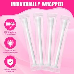 TENKAIWICK 100 Pack Disposable Vaginal Suppository Applicator for Women, 100P