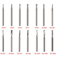 Dental FG Fresas de carburo de tungsteno For Alta Velocidad pieza de mano