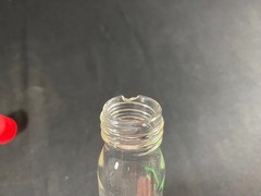 CHEMGLASS Glass 50mL M Frit 24/40 Solid Phase Peptide Synthesis Vessel Chipped