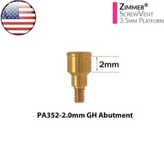 US Locator Tapered Abutment for Zimmer Screw Vent TSV 3.5/4.5mm & Retention Caps