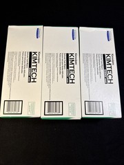 3 Boxes Kimtech Kim Wipes Disposable Task Wipes Lint Guard 11 x 12″ 34133 198ct