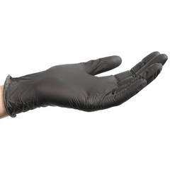 Black Nitrile Disposable Gloves Medium 30 Count Food Safe Puncture Resistant