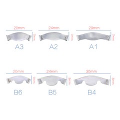 20Pcs/Pack Dental Saddle Contoured Metal Matrices Matrix Band / Springclip
