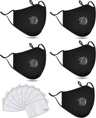 Respirator Mask Protective 5 Face Masks SAME DAY SHIPPING FROM USA 5-Pack NEW