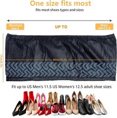 Shoe Covers Disposable 50 Pack 25 Pairs Durable Non-Slip Water Resistant & Boot