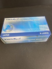 VWR Latex Gloves Extra Large 8 Boxes with 90 Gloves Each