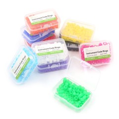 100 Pcs/Box Small Dental Orthodontic Silicone Instrument Color Code Rings Bands