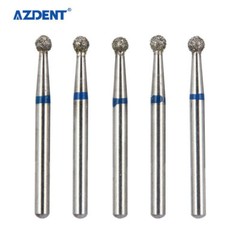 5Pcs/kit Dental Turbine Diamond Burs For High Speed Handpiece Friction Grip Burs