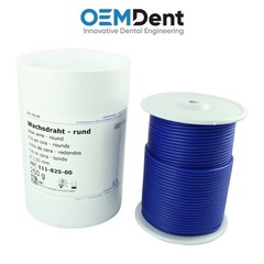Dental Lab Procedures Dentaurum Round Wax Wire Rolls Blue Smooth Surface 250g