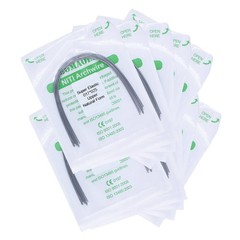 20×Dental Ortho Super Elastic Niti Rectangular Arch Wires Natural 17×25 Upper