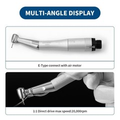 Dental Slow Low Speed Handpiece Contra Angle/Composite Polishing Kit RA HP Bur