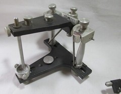 NICE USED SEMI ADJUSTABLE SPECIAL DENTAL ARTICULATOR “ESCUDO” MADE IN ARGENTINA